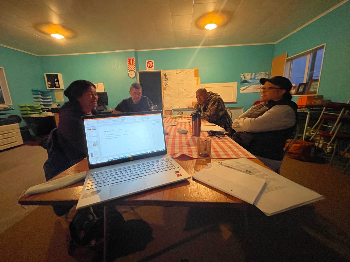 Interim committee hui at the Tamahaki Office